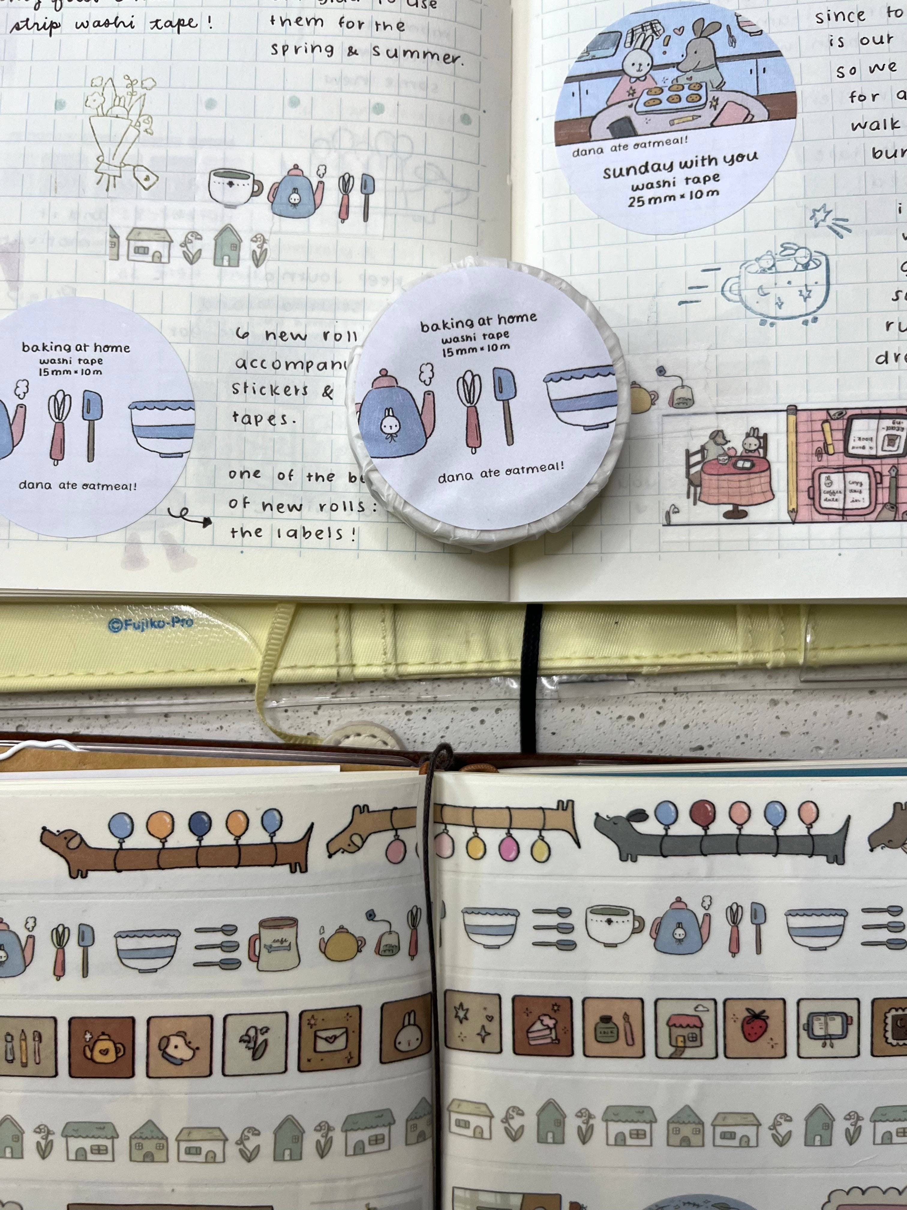 Baking at home washi tape