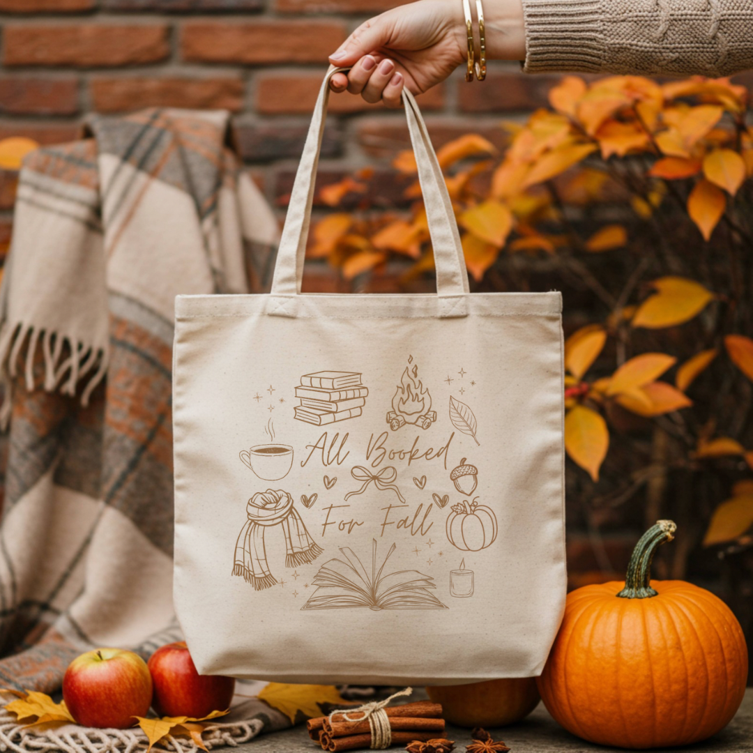 All Booked For Fall Tote Bag