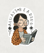 Always Reading Books sticker