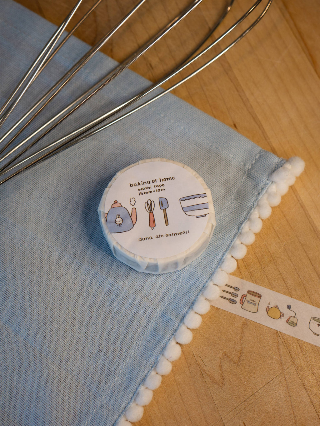 Baking at home washi tape