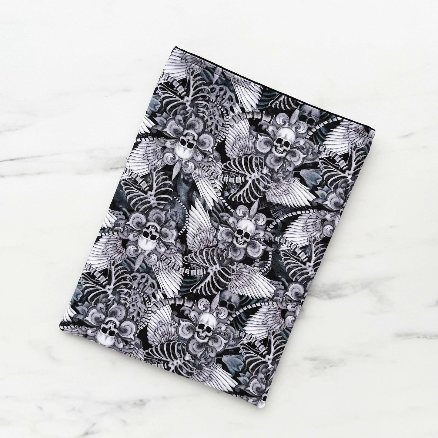 Skeletons - padded book sleeve, kindle sleeve, book pouch