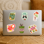 Thrifted & Thriving Sticker – Retro Vinyl for Vintage Lovers