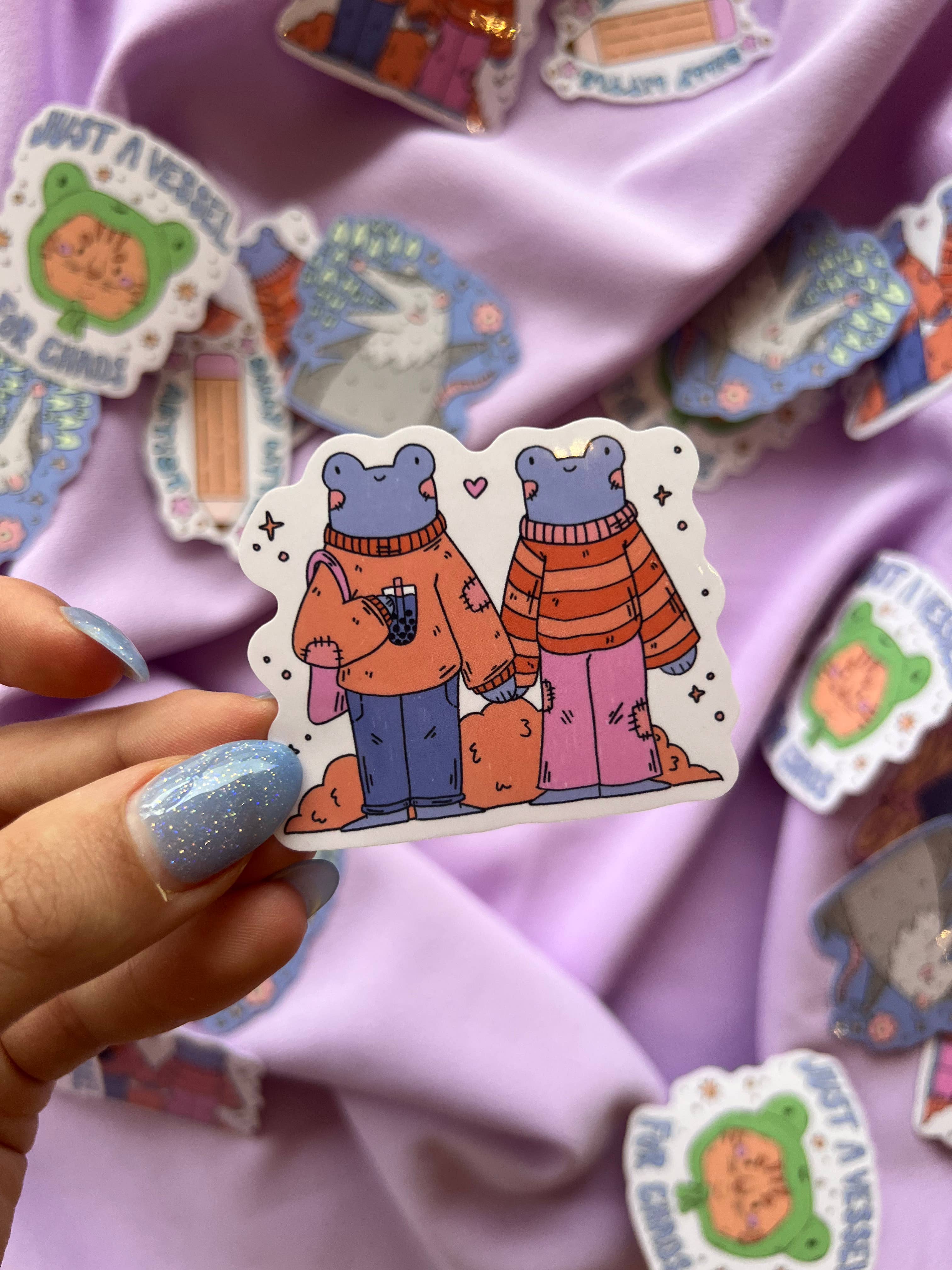 Froggie Friends Sticker