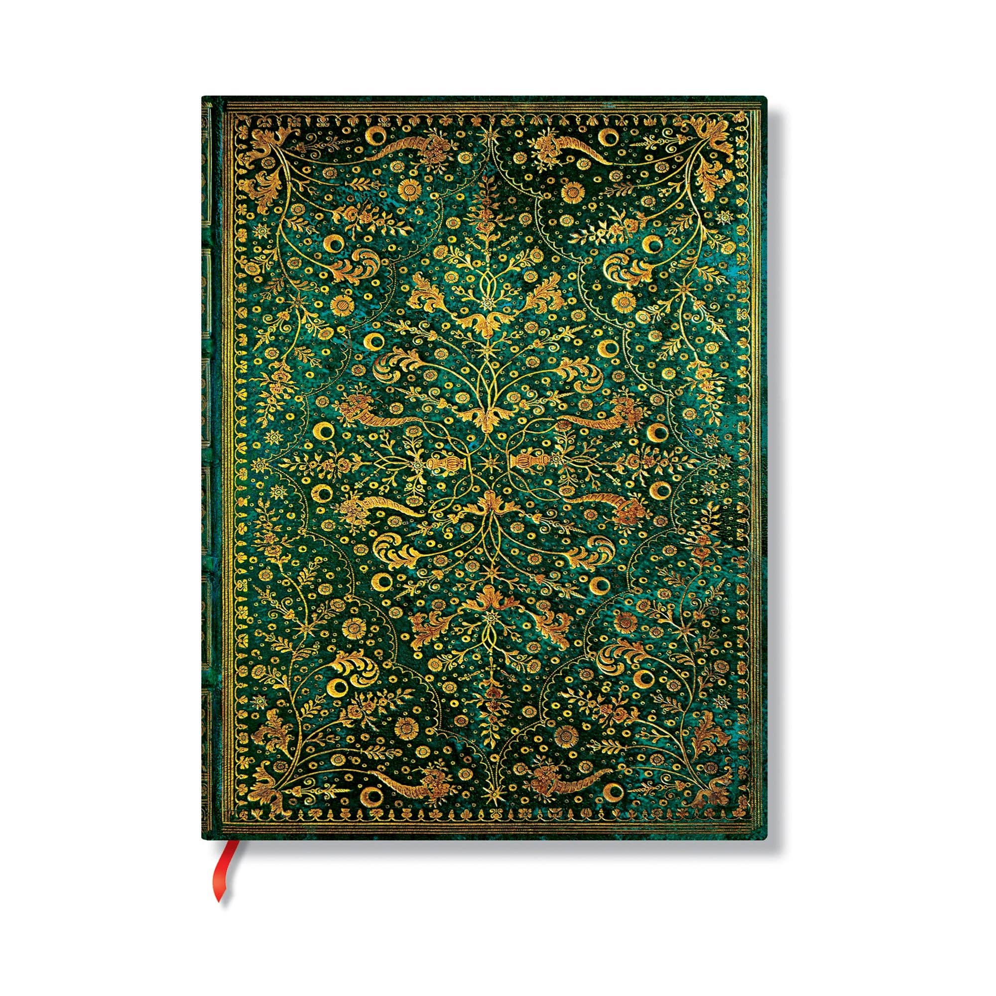 Mini Emerald Flower Hardcover Journal