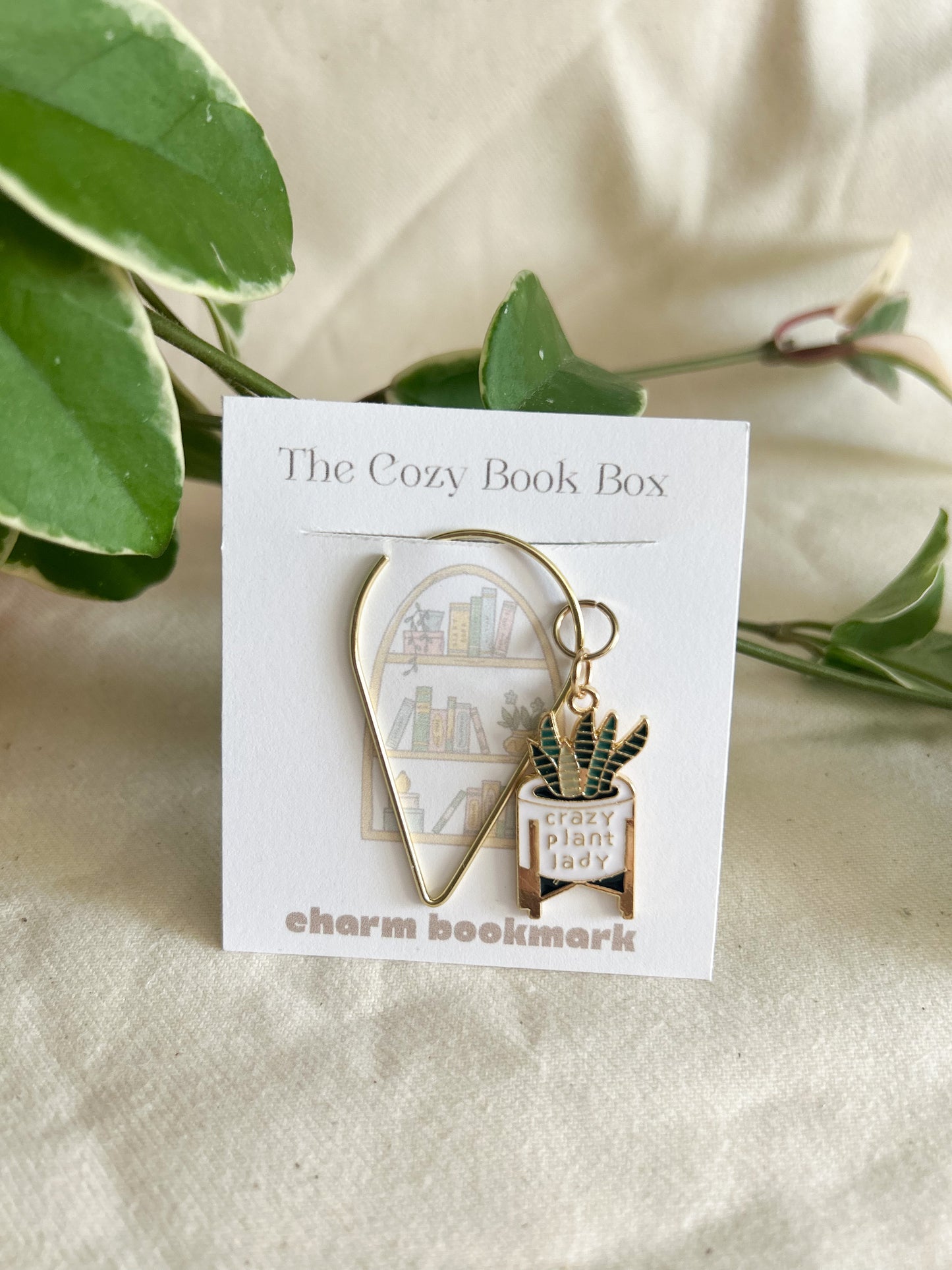 Houseplant Charm Bookmark