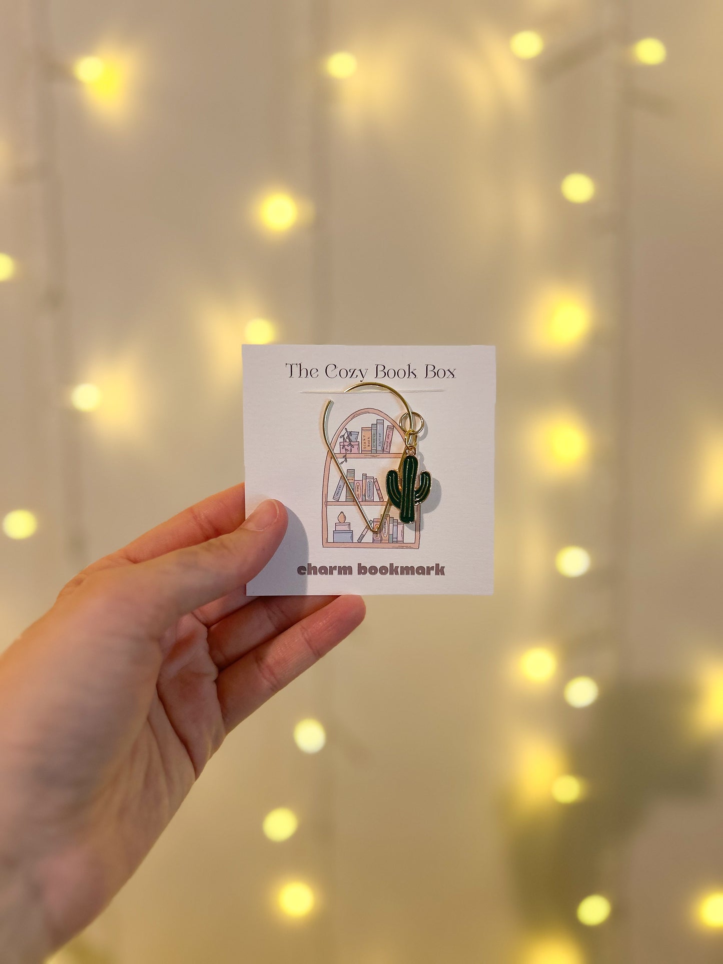 Cactus Charm Bookmark