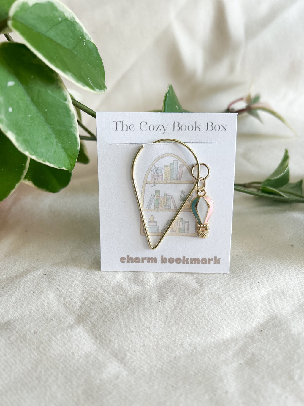 Hot Air Balloon Charm Bookmark