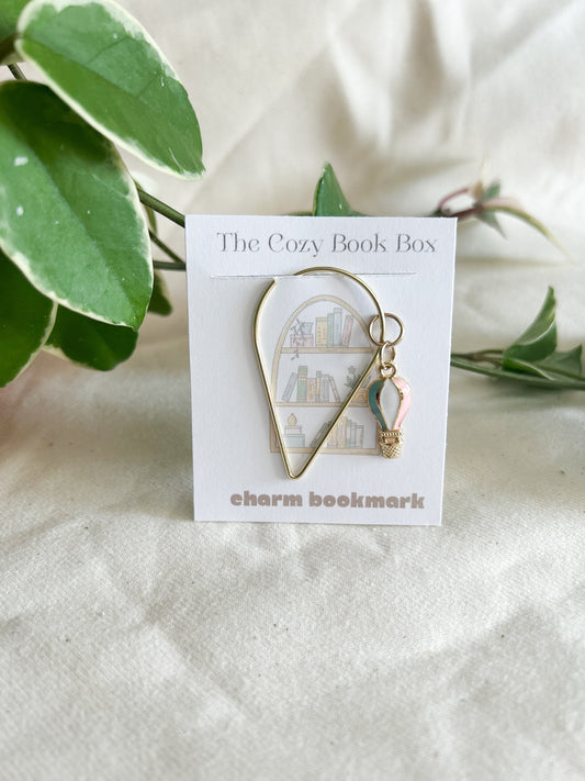 Hot Air Balloon Charm Bookmark