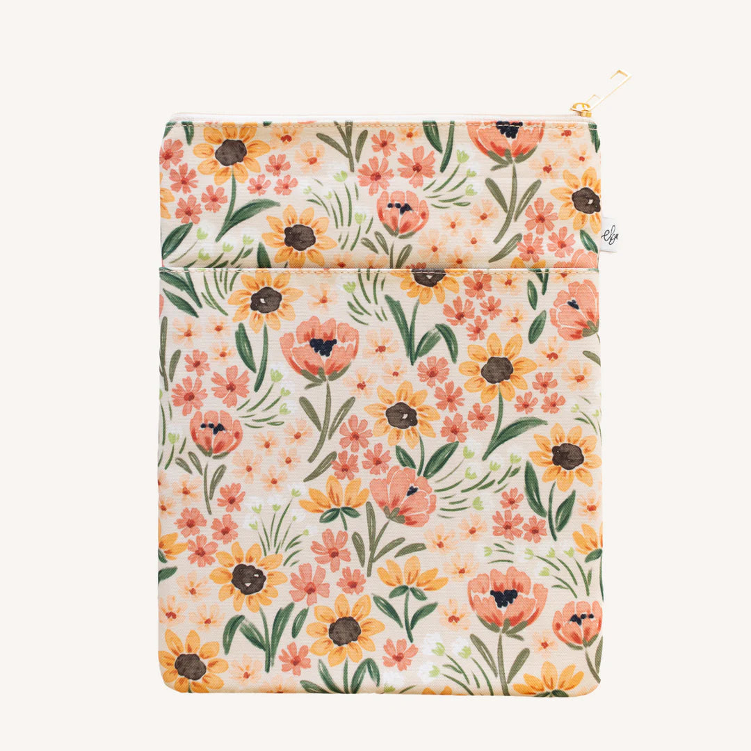 Sunny Poppies Book/Ereader Sleeve