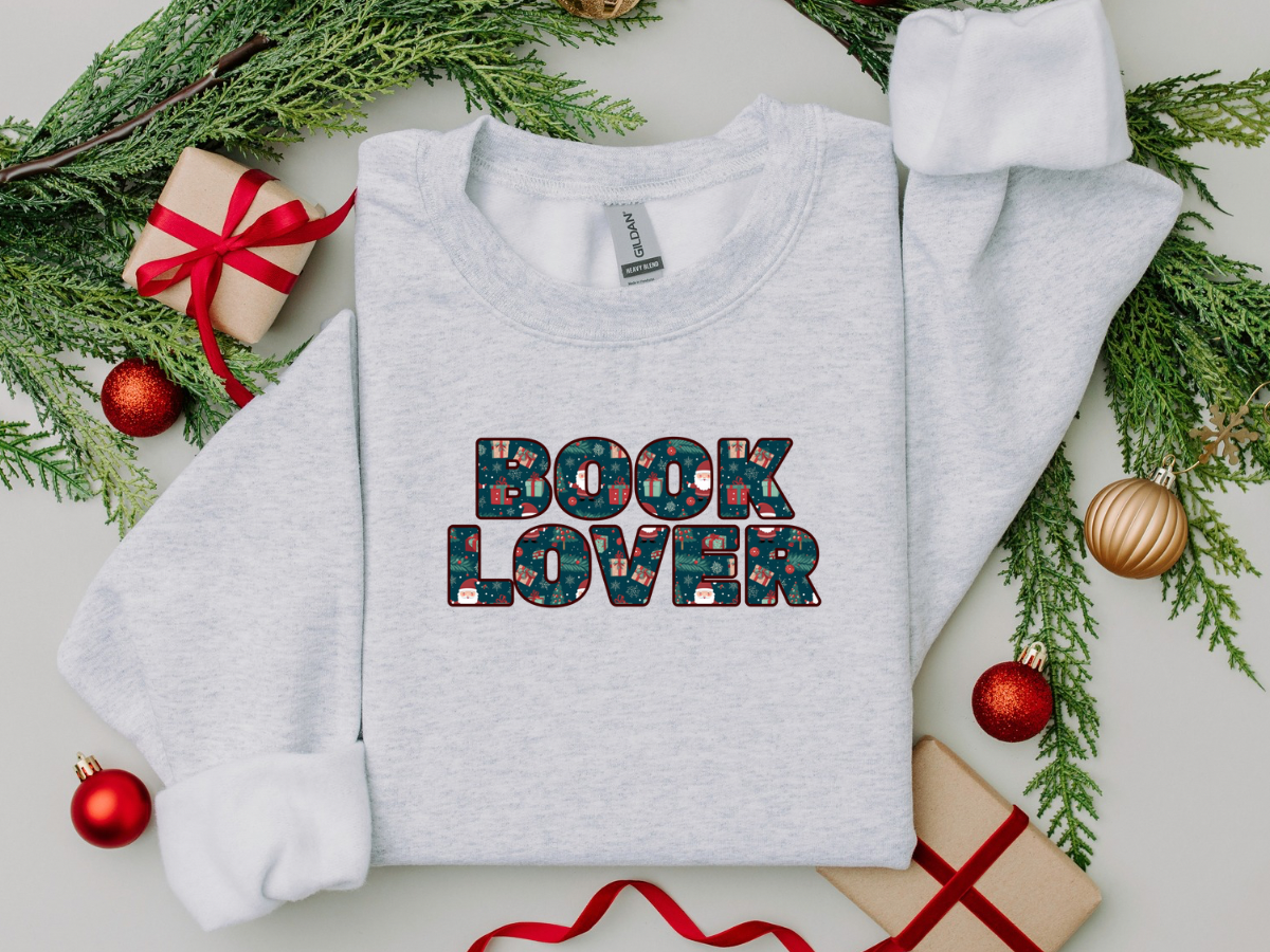 Christmas Book Lover Sweatshirt