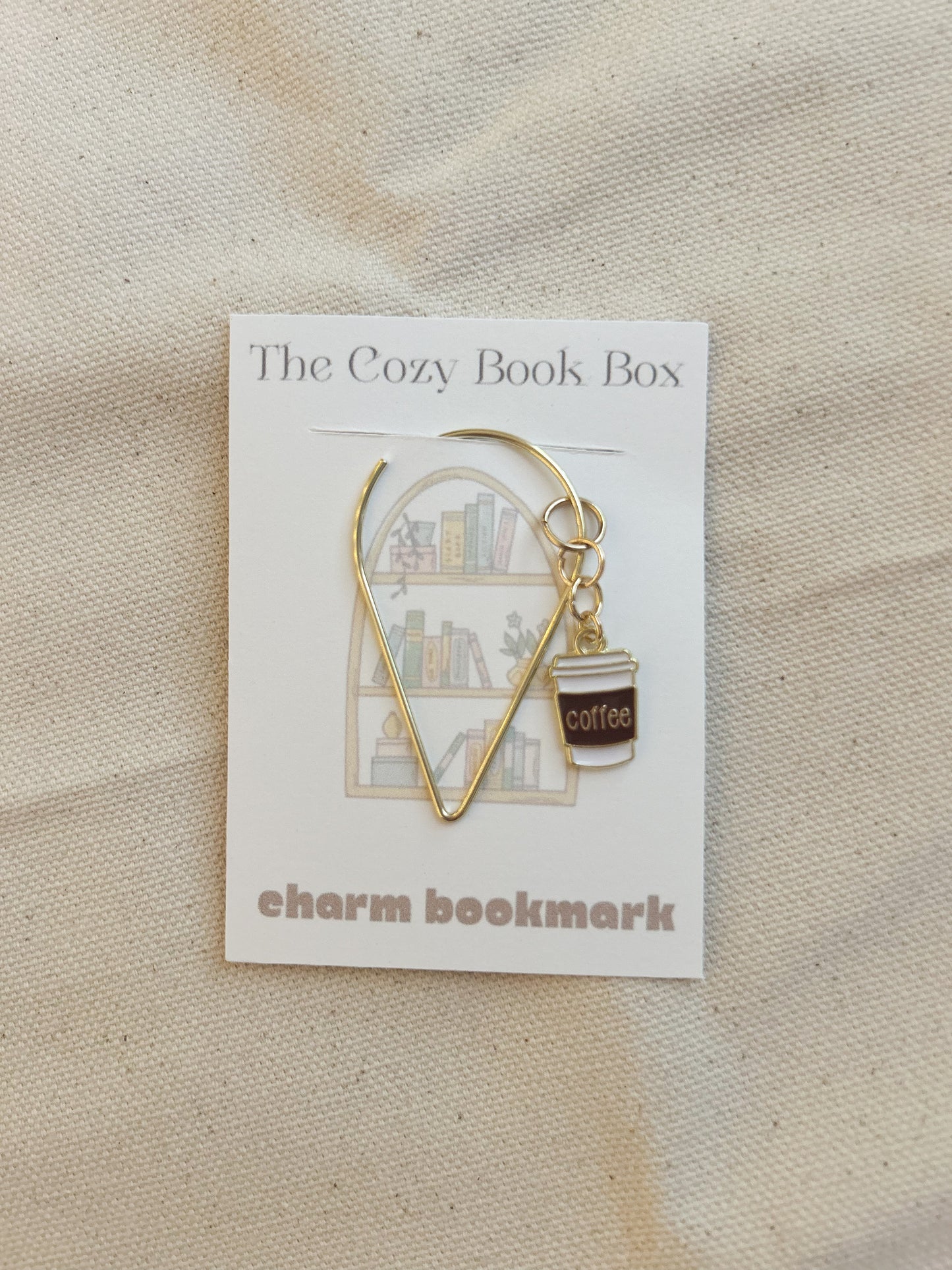 Coffee Cup Charm Bookmark