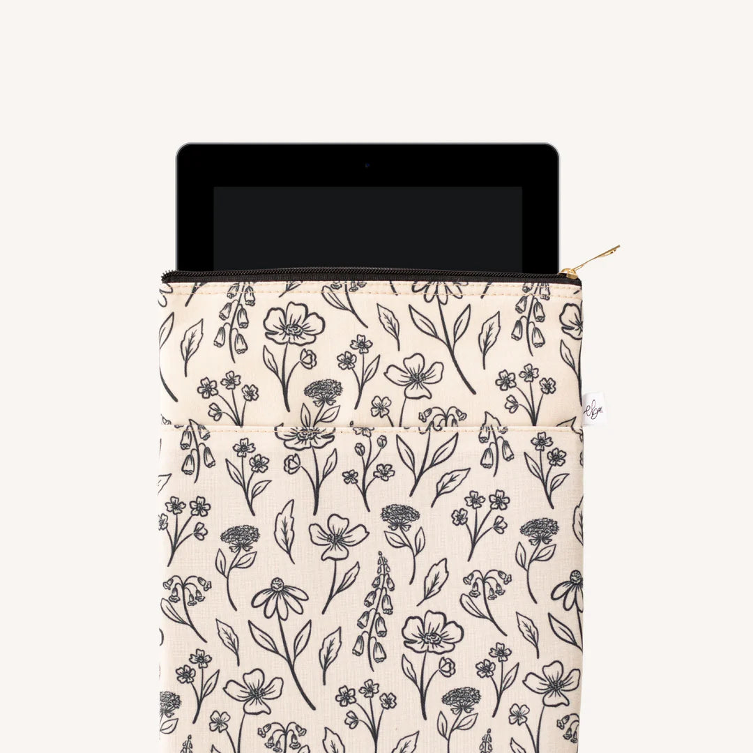 Pressed Florals Book/Ereader Sleeve