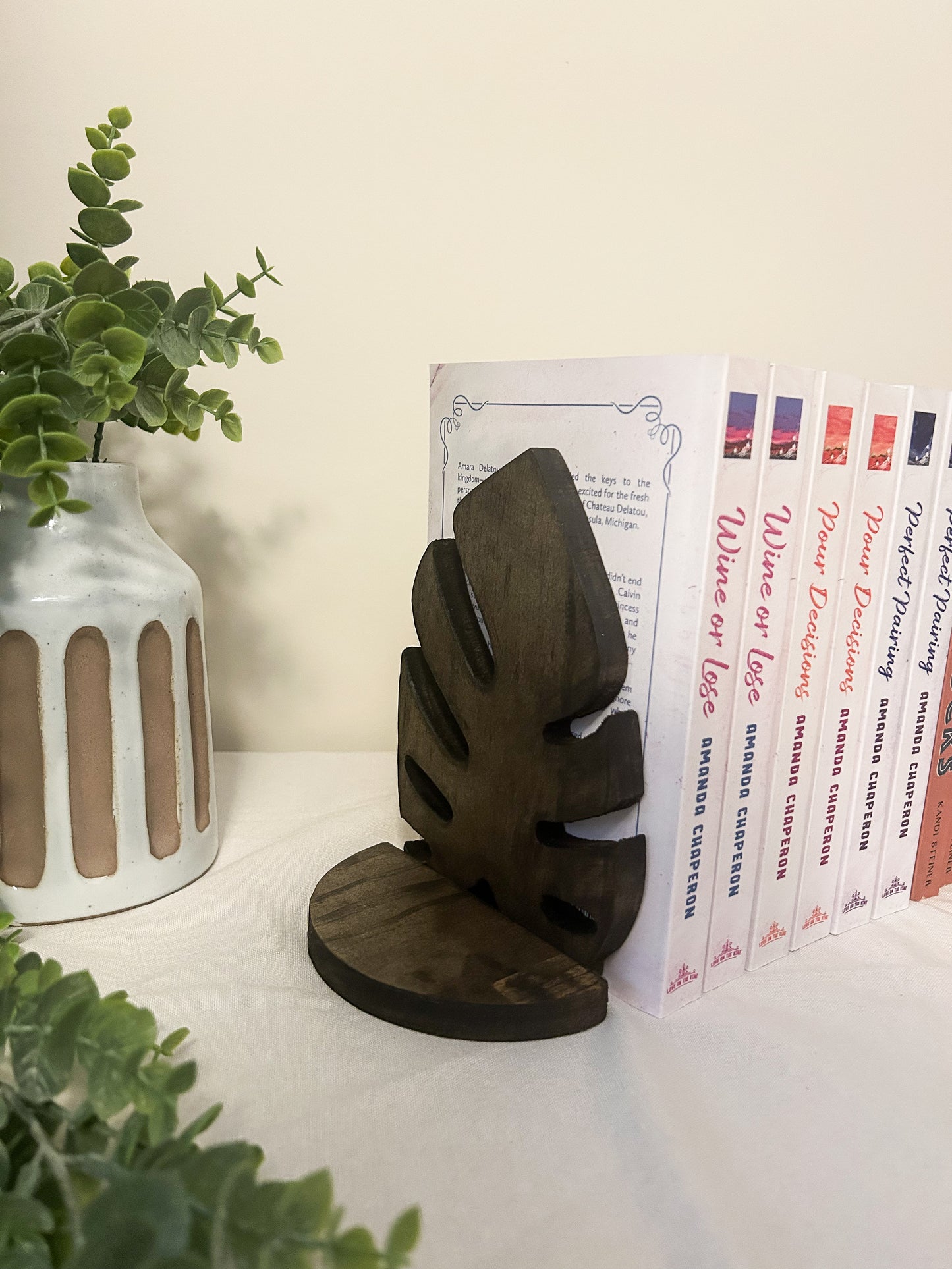 Monstera Bookends- Dark