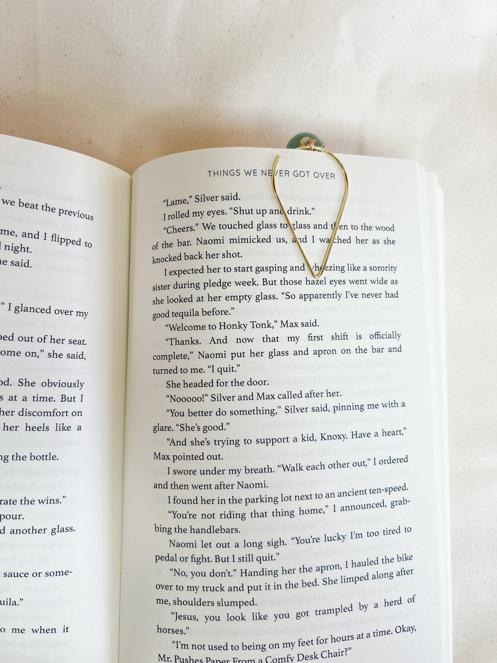 Checkered Bookmark Charm