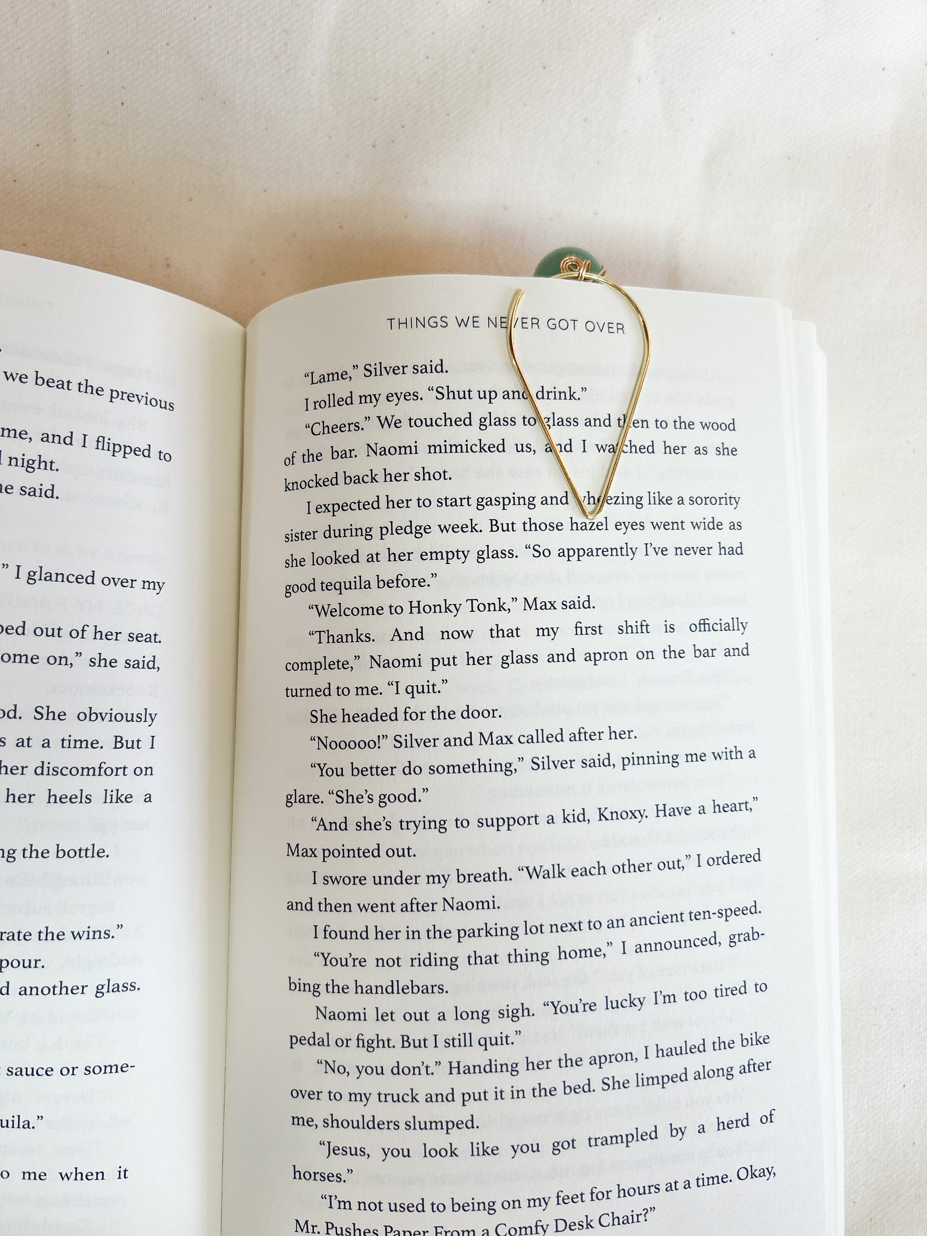 Checkered Bookmark Charm