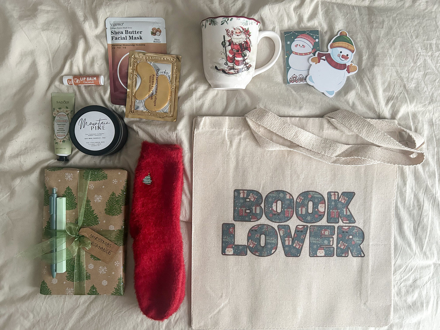 Christmas Book Lover Tote