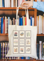 Bookish Stamps Tote