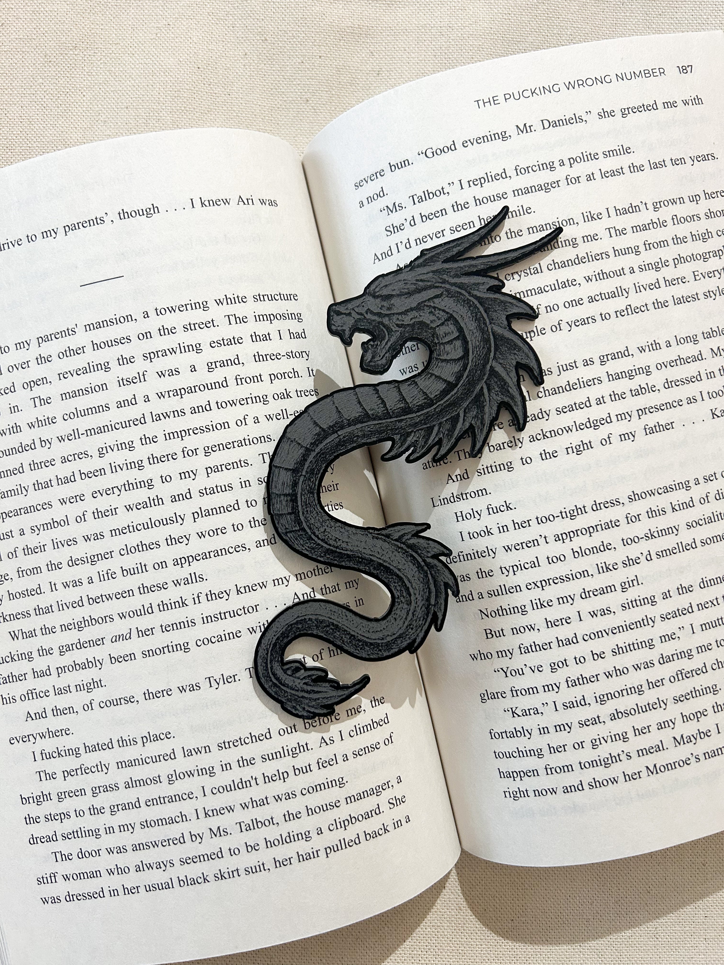 Dragon Engraved Bookmark