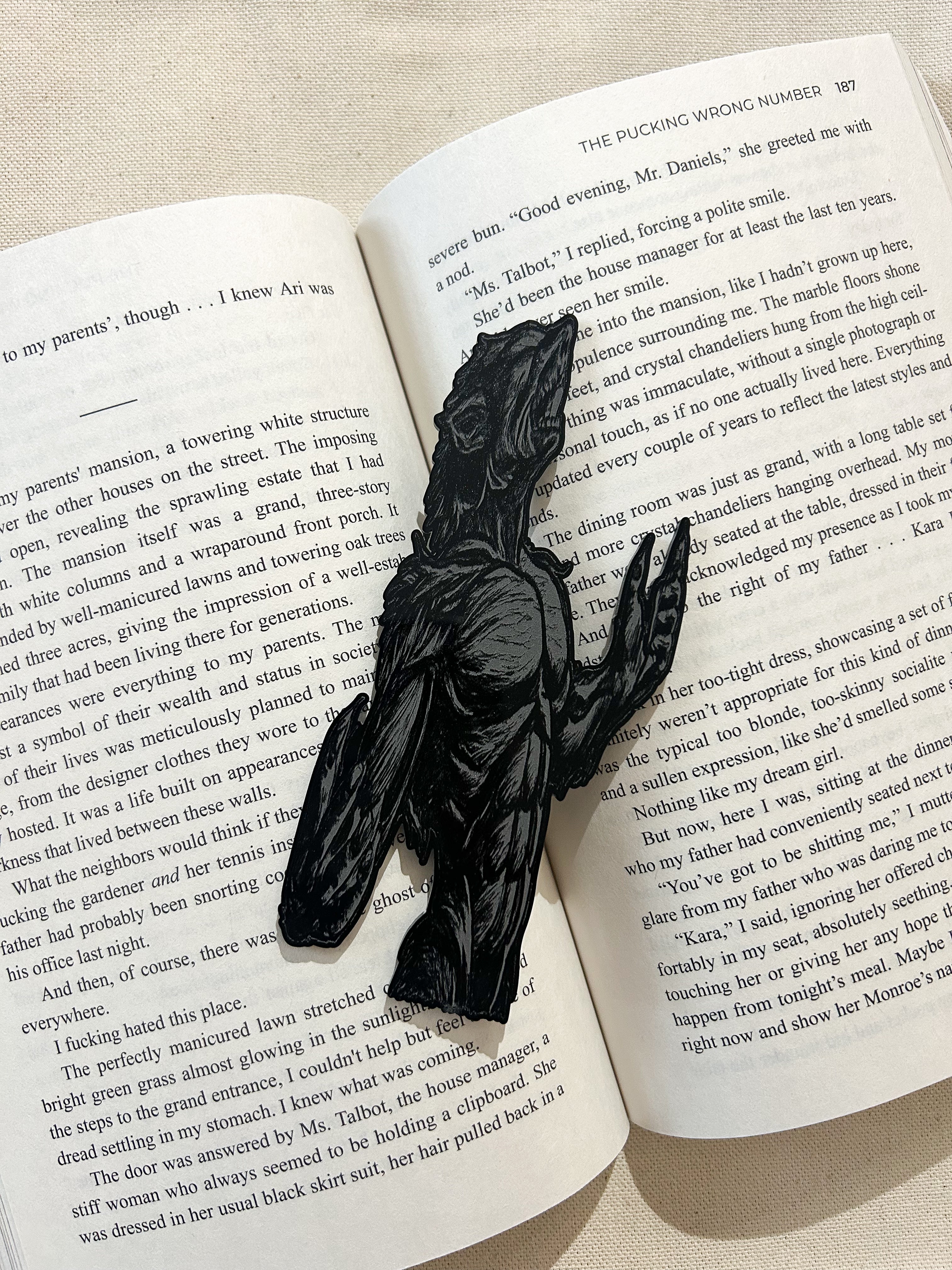 Werewolf Engraved Bookmark