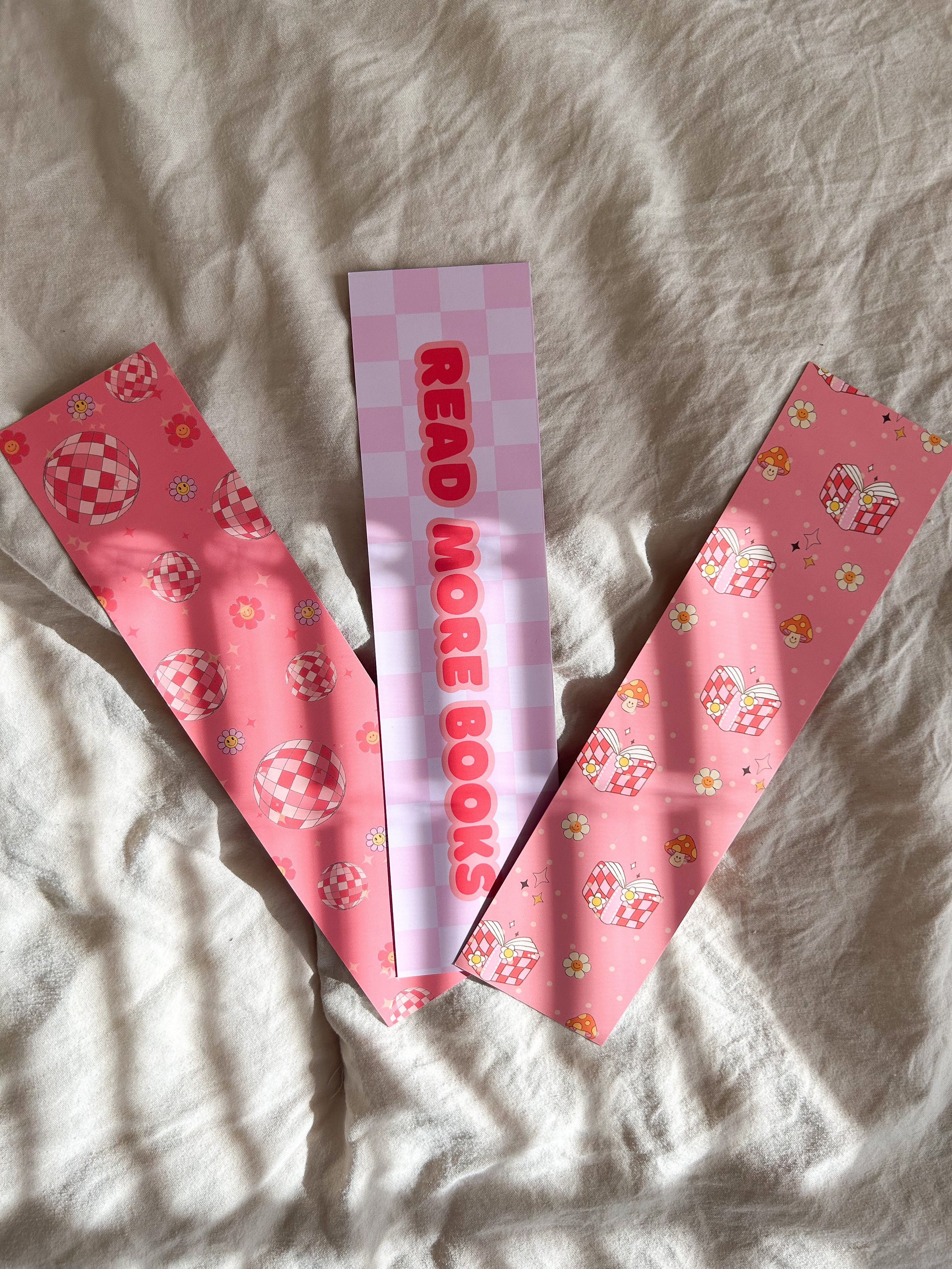 Disco Floral Bookmark Trio