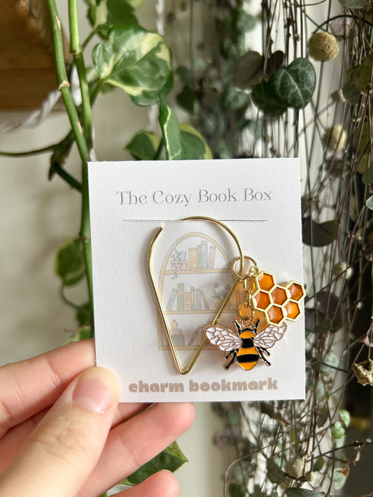 Bumble Bee Bookmark Charm