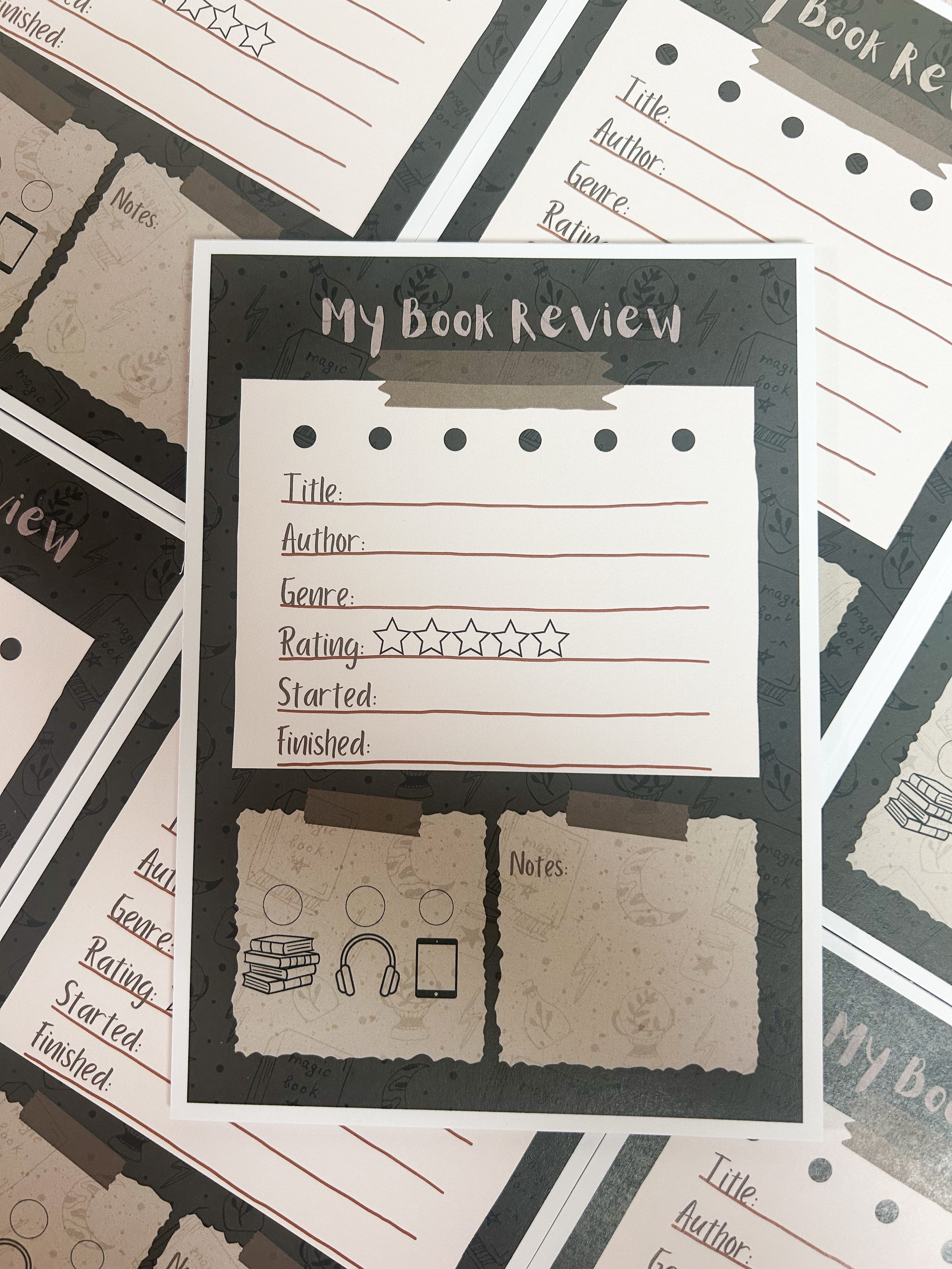 Onyx Book Review Notepad