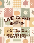 Live Claim Shirts