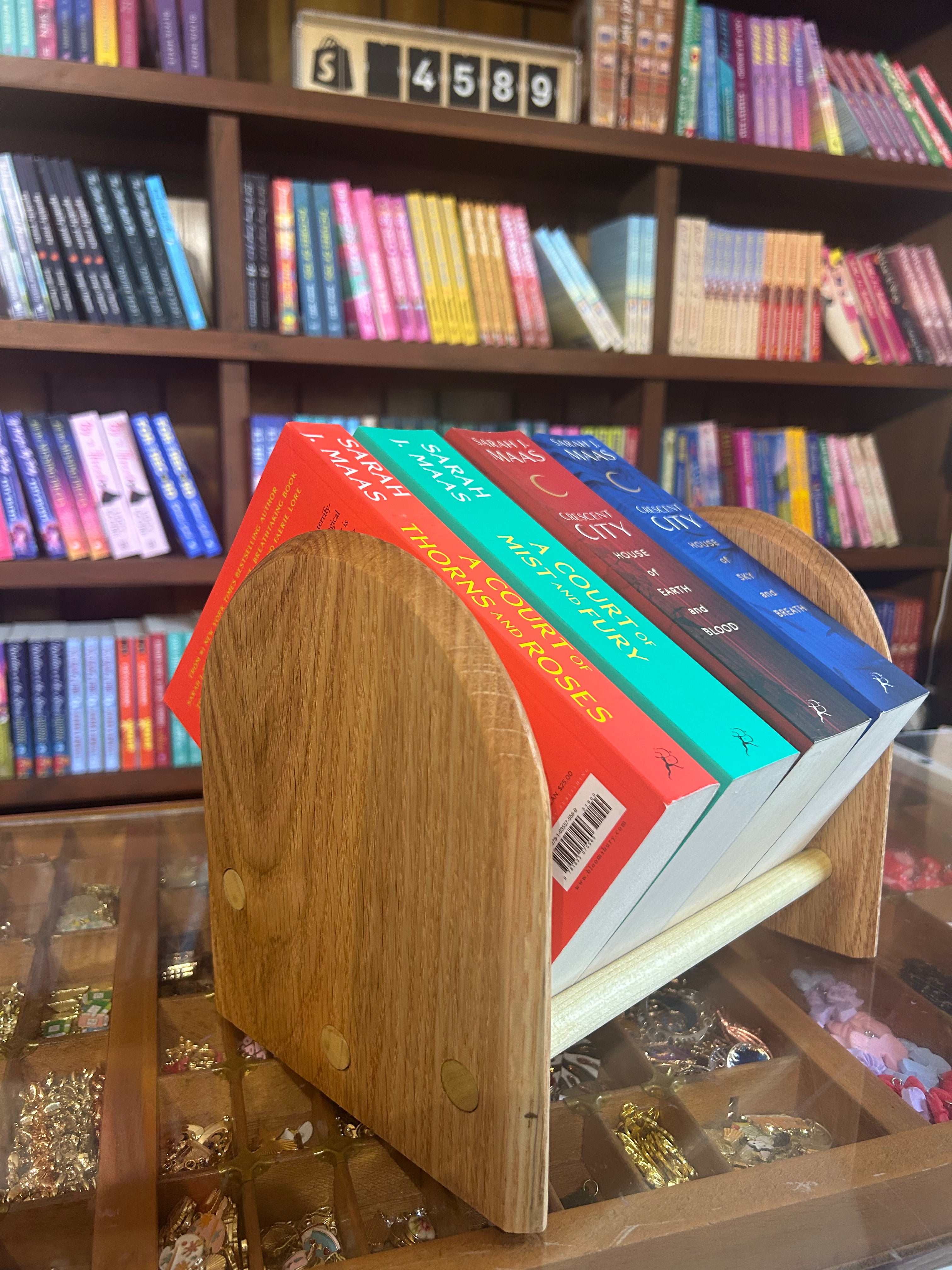 Red Oak Tabletop Bookshelf
