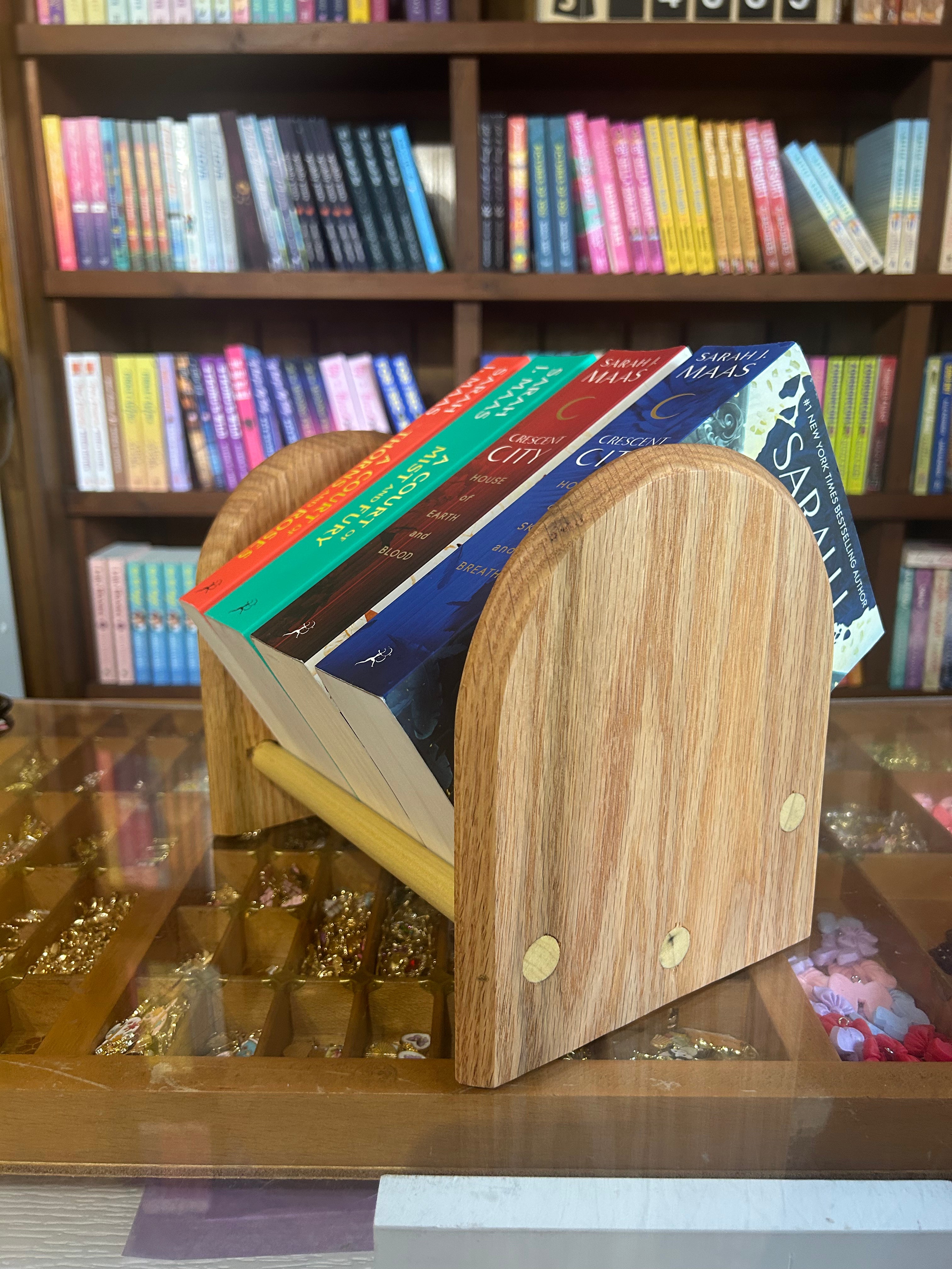 Red Oak Tabletop Bookshelf
