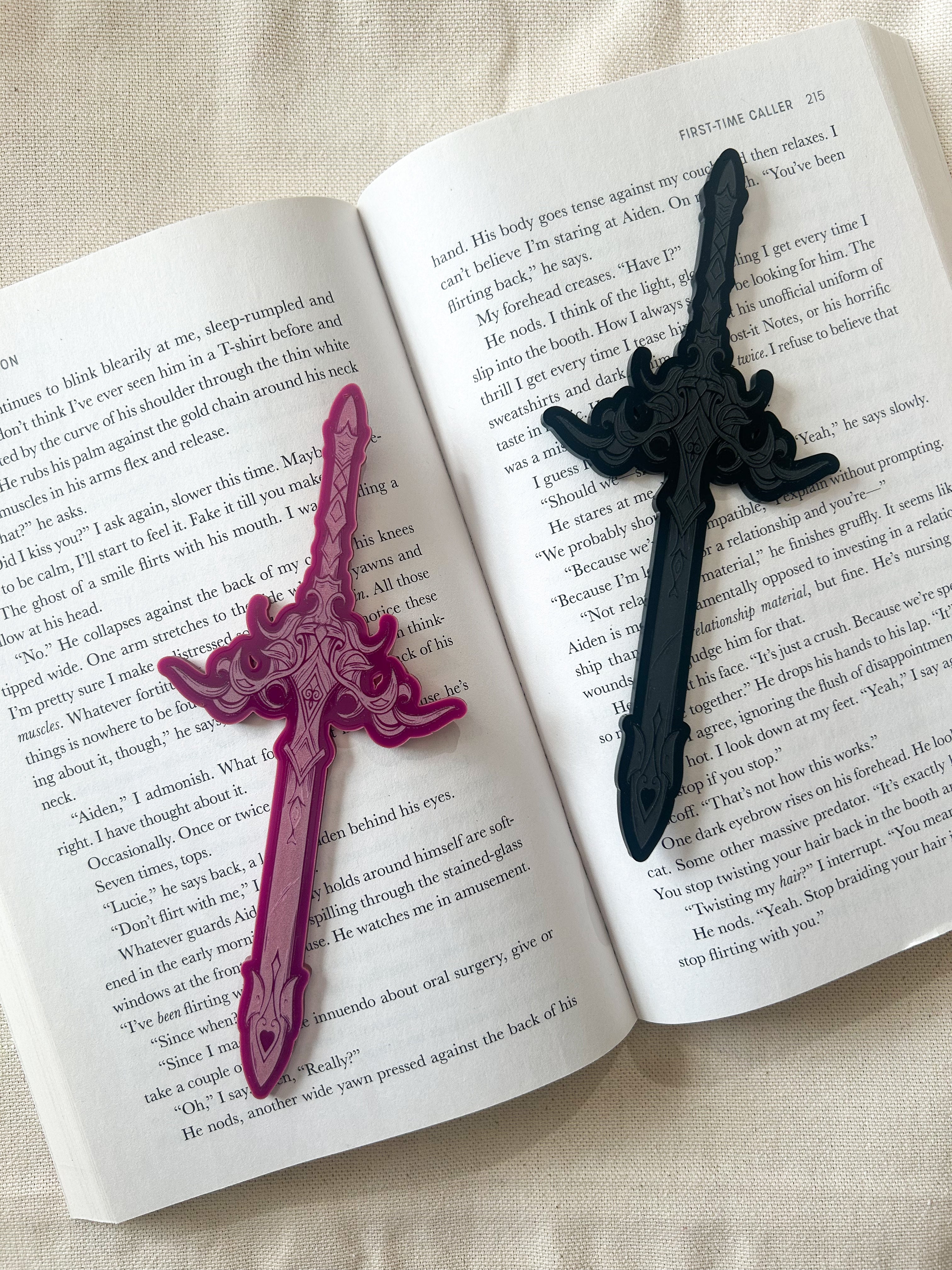 Sword Engraved Bookmark