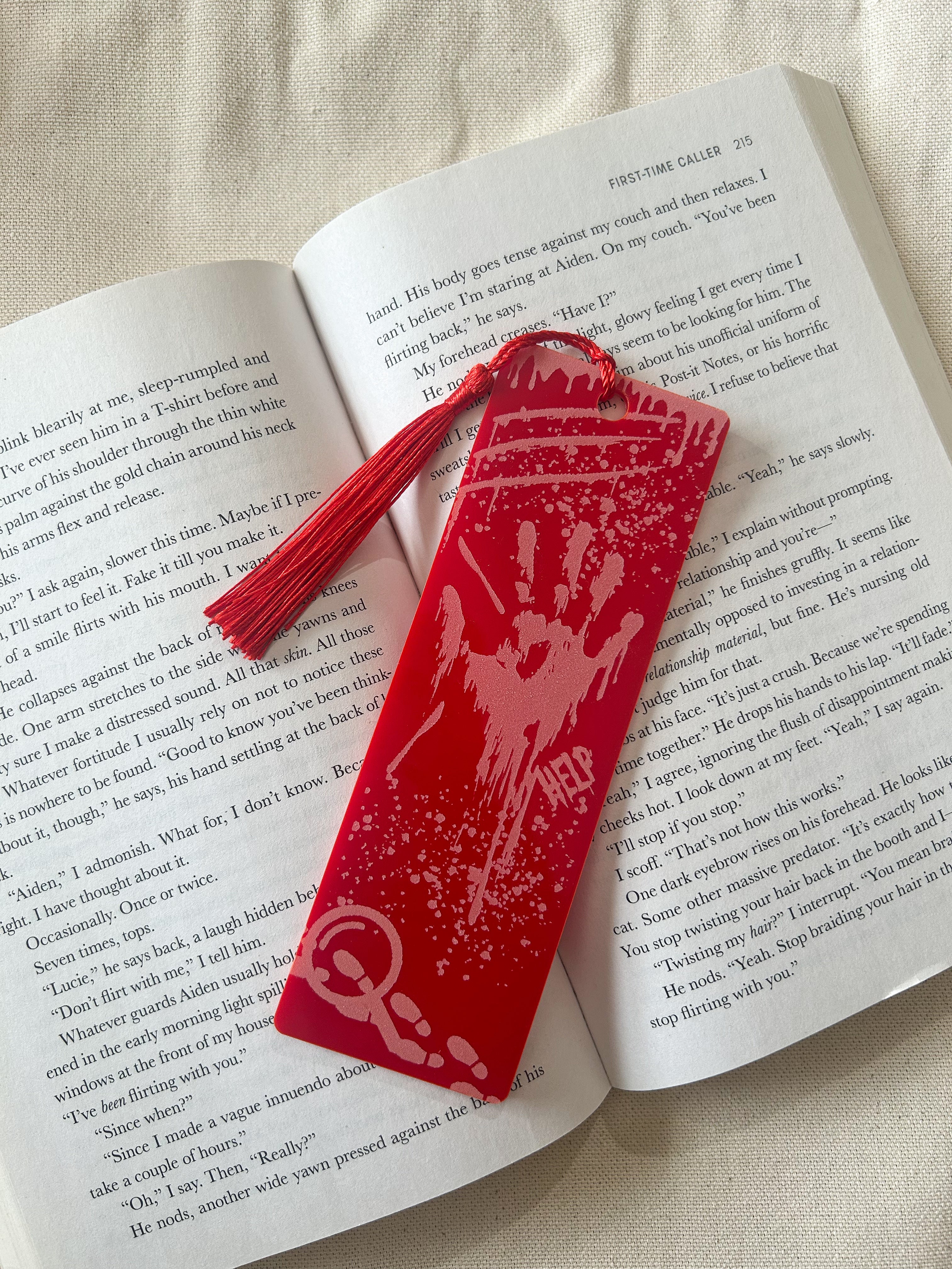 Thriller Engraved Bookmark