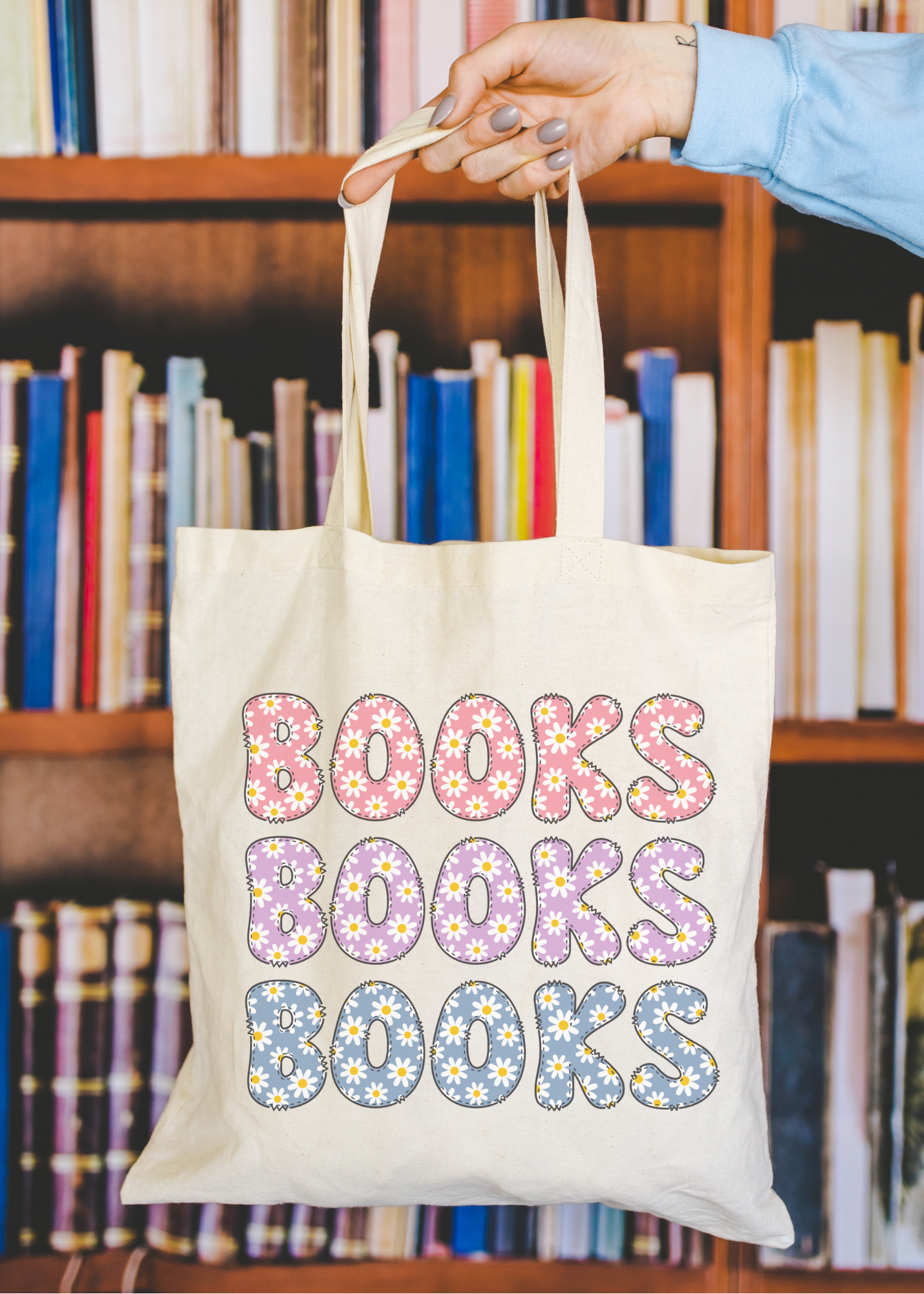 Daisy Books Tote