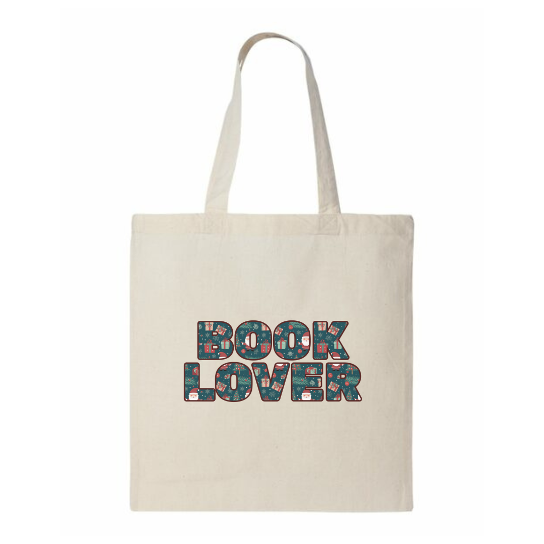 Christmas Book Lover Tote