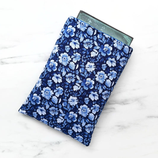 Blueprint  - padded book sleeve, book pouch