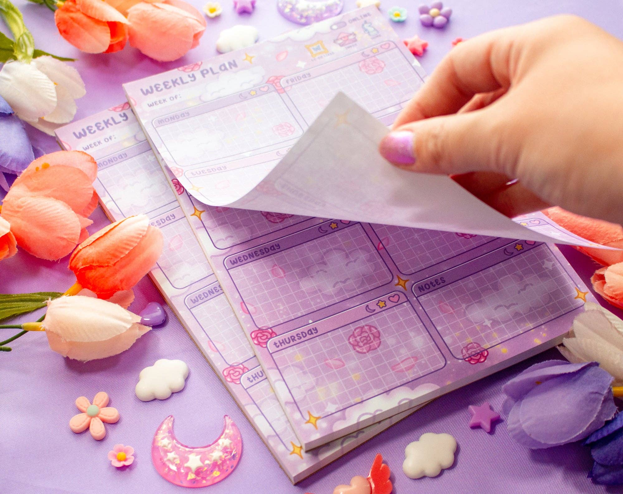 Pastel Academia Weekly Planner Pad