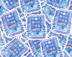 Spooky Snack Machine Clear Sticker