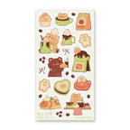 Kawaii Kuma Cafe Sticker Sheet