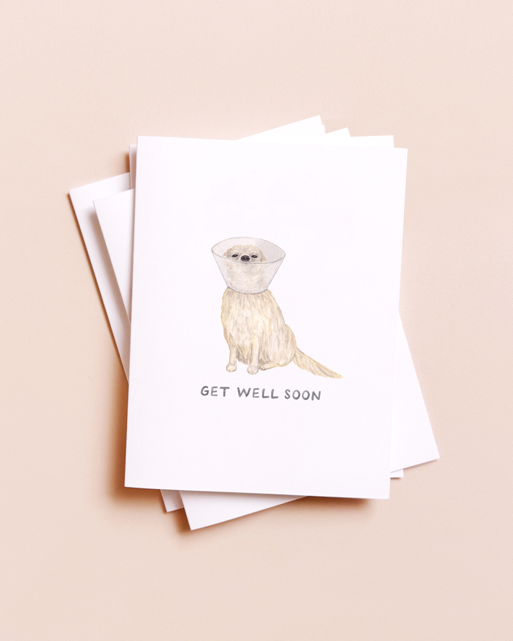 Get Well Pup — Animal Pun Sympathy / Support Card