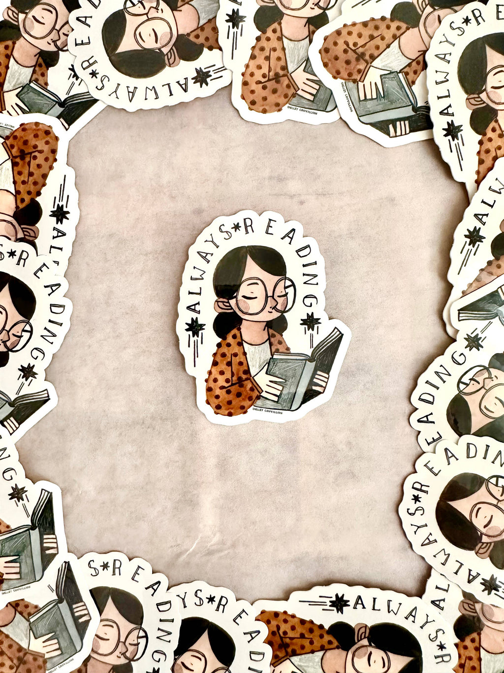 Always Reading Books sticker
