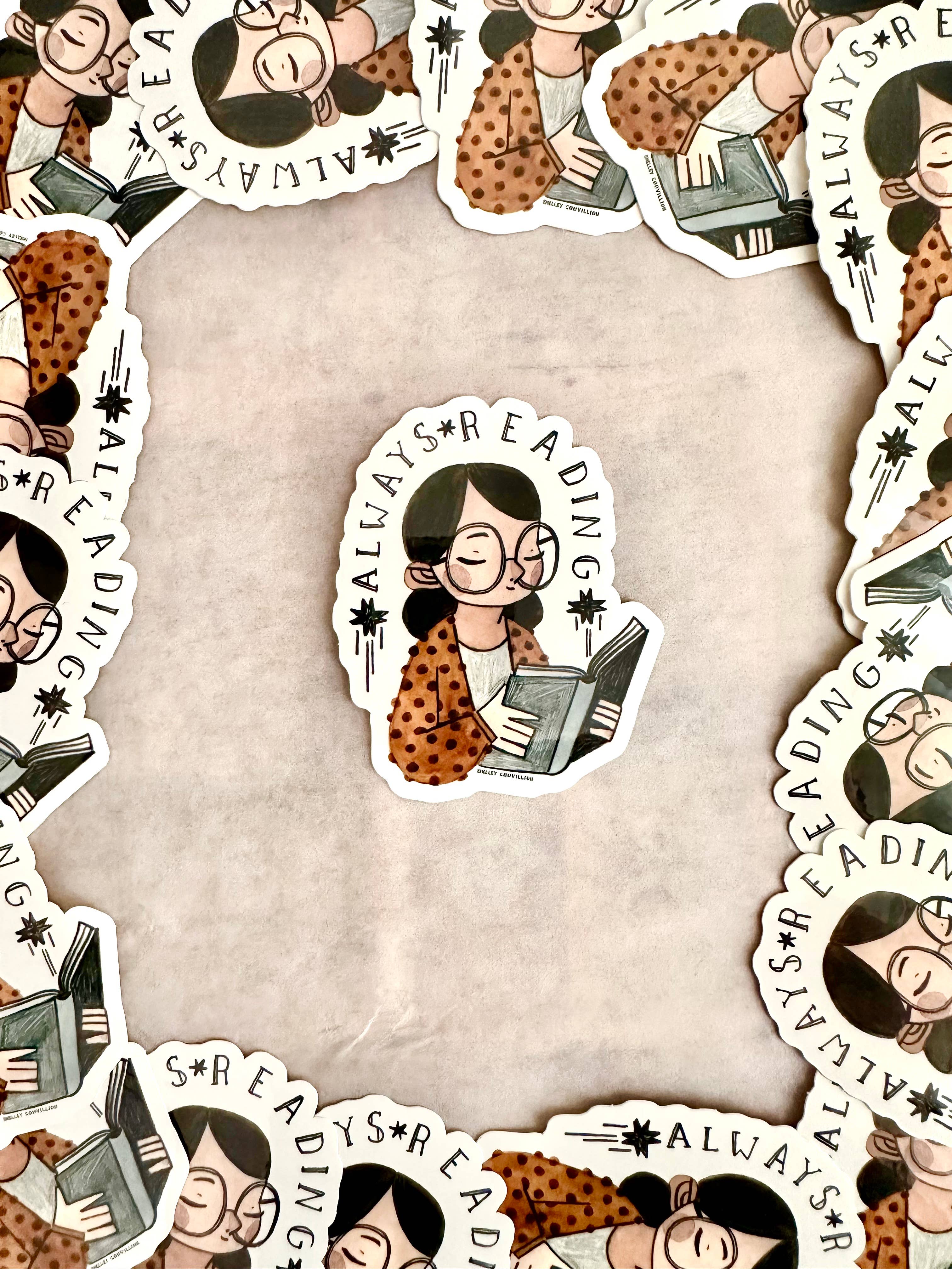 Always Reading Books sticker