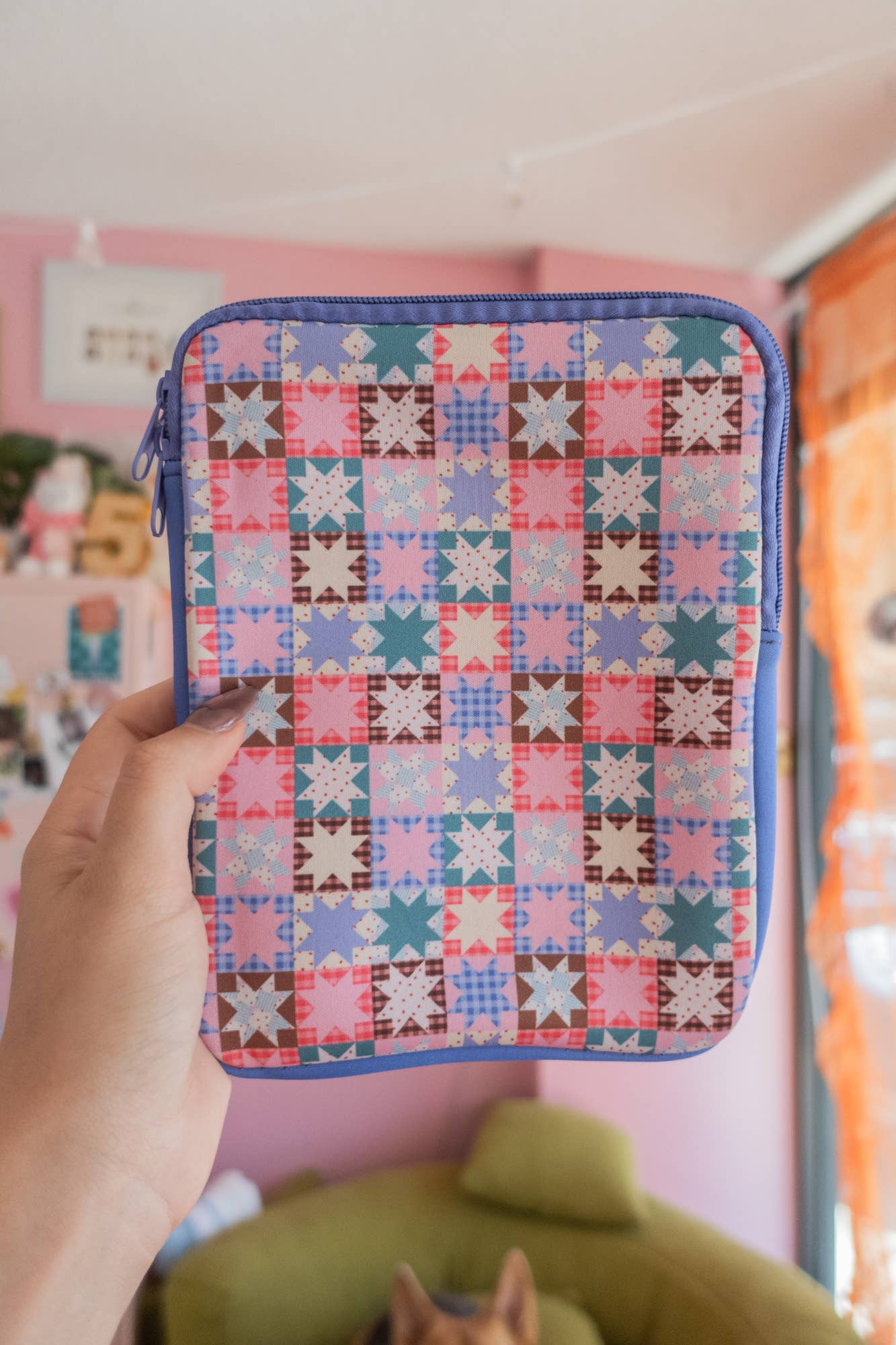 Quilt Kindle & E-reader Zipper Sleeve