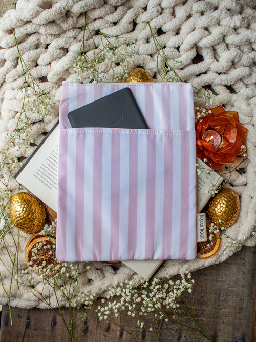 Book / Tablet Sleeve | Pink Stripes