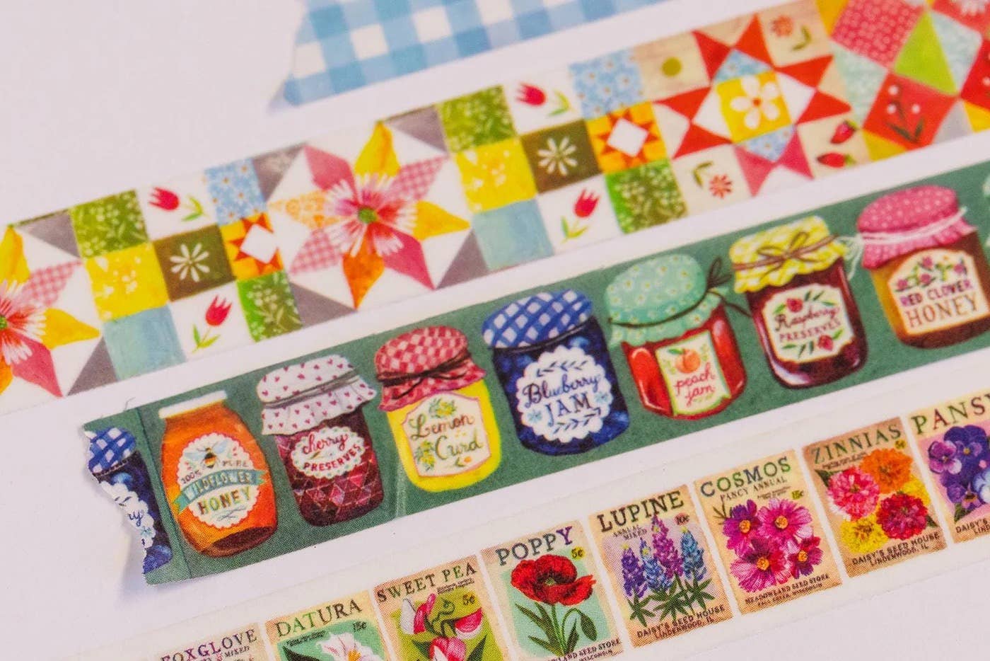 Homespun - 4-Pack Washi Tape Roll Set