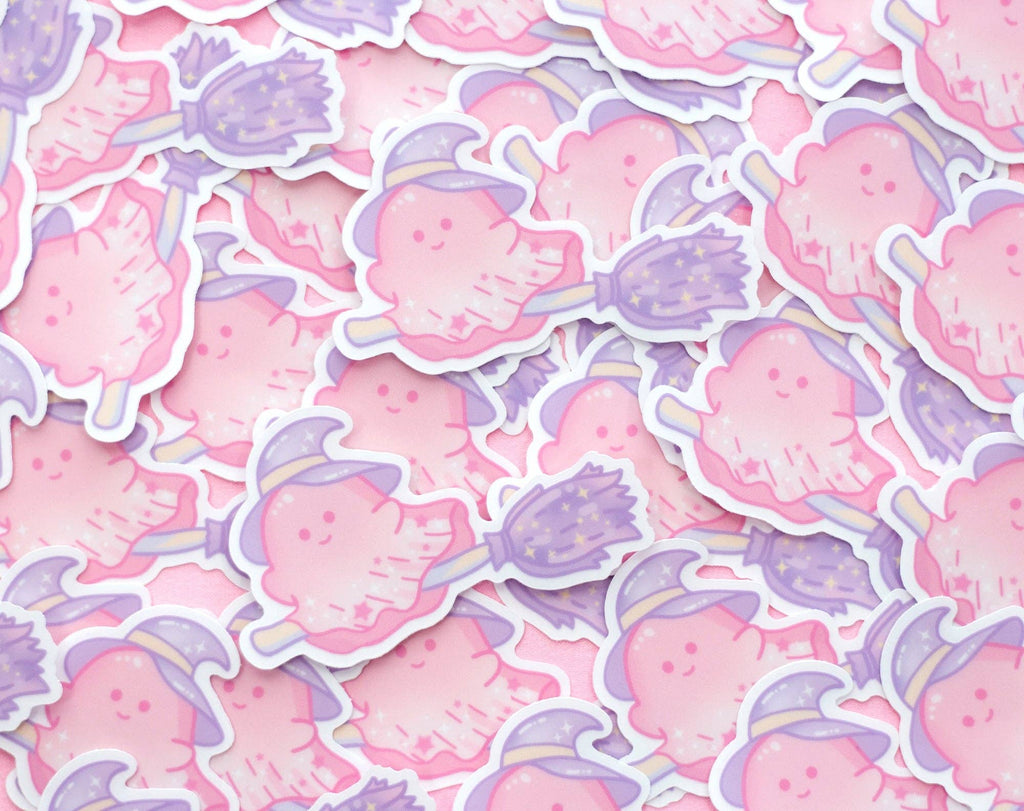 Ghost Witch Clear Sticker