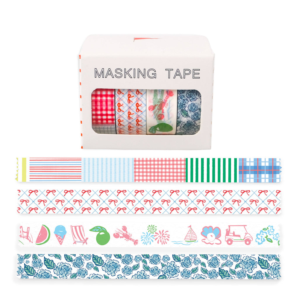 Preppy Club Masking Tape Set of 4