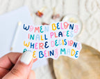Ruth Bader Ginsburg Feminist Sticker