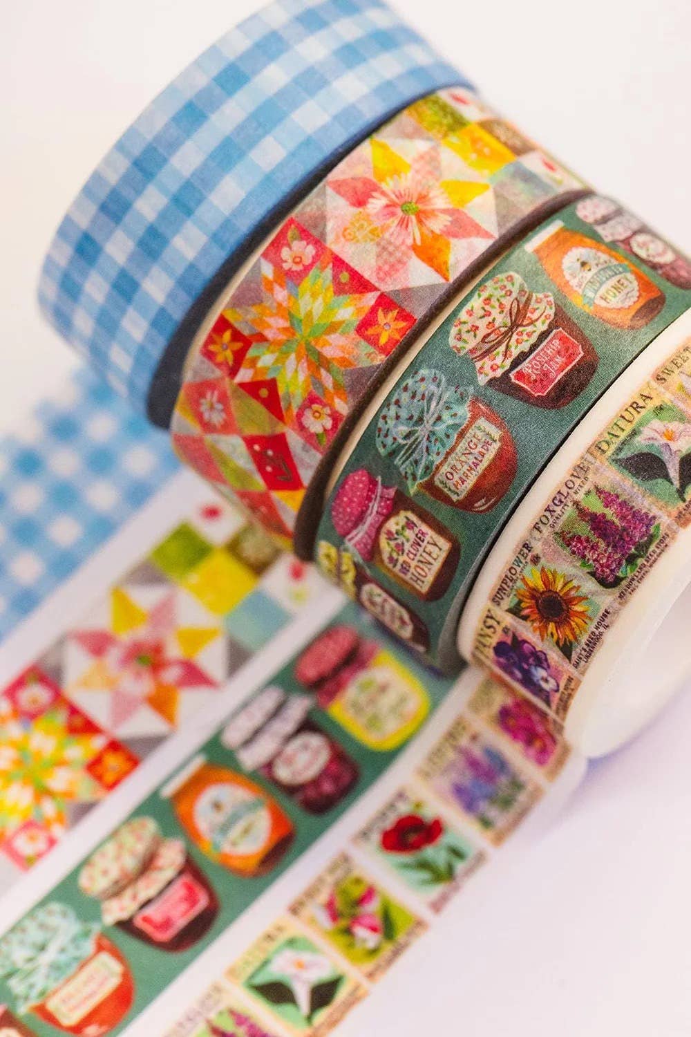 Homespun - 4-Pack Washi Tape Roll Set