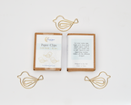 Gold Birds Boxed Paper Clips - Set of 12