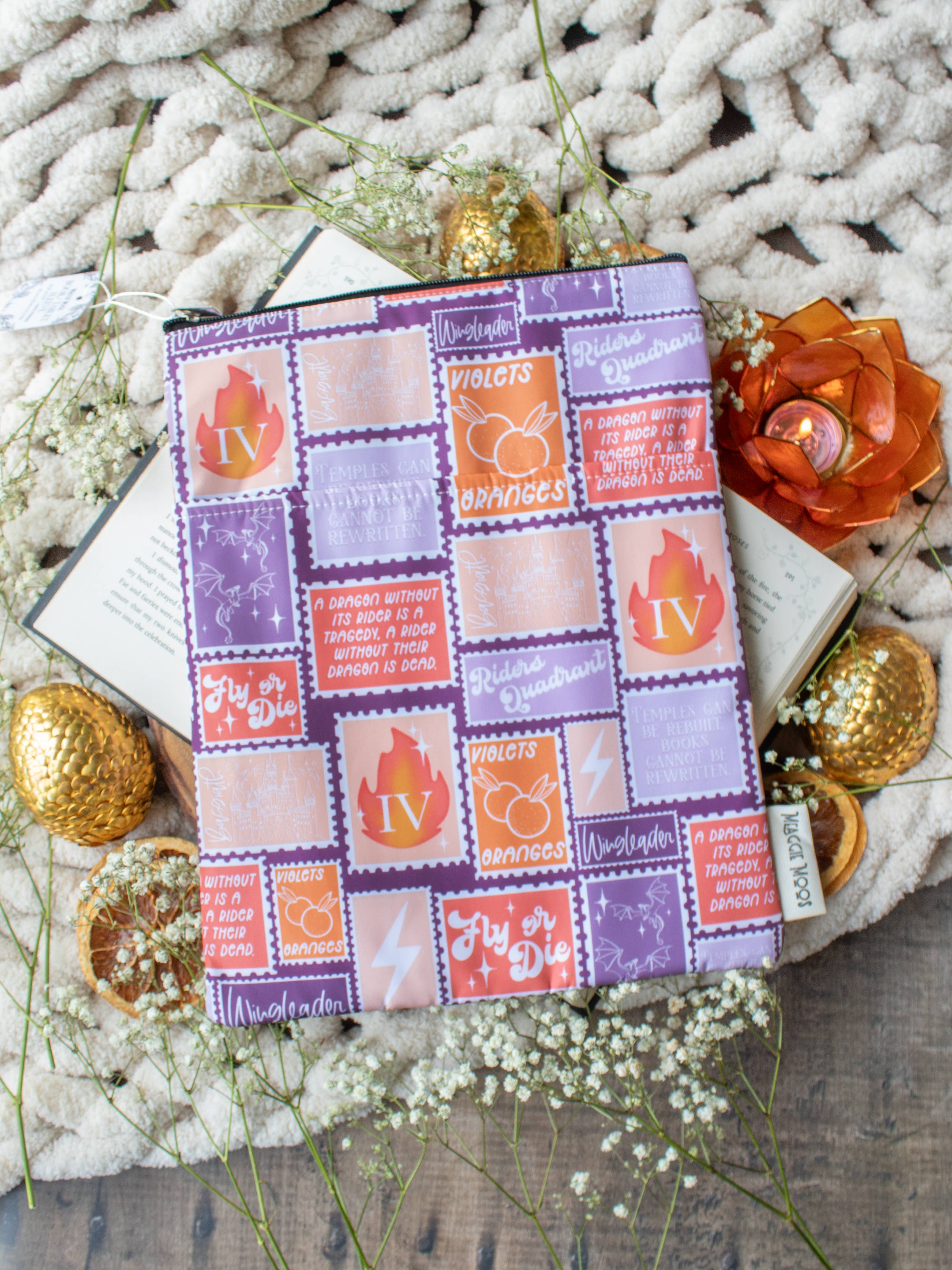 Book / Tablet Sleeve | Fourth Wing Stamps