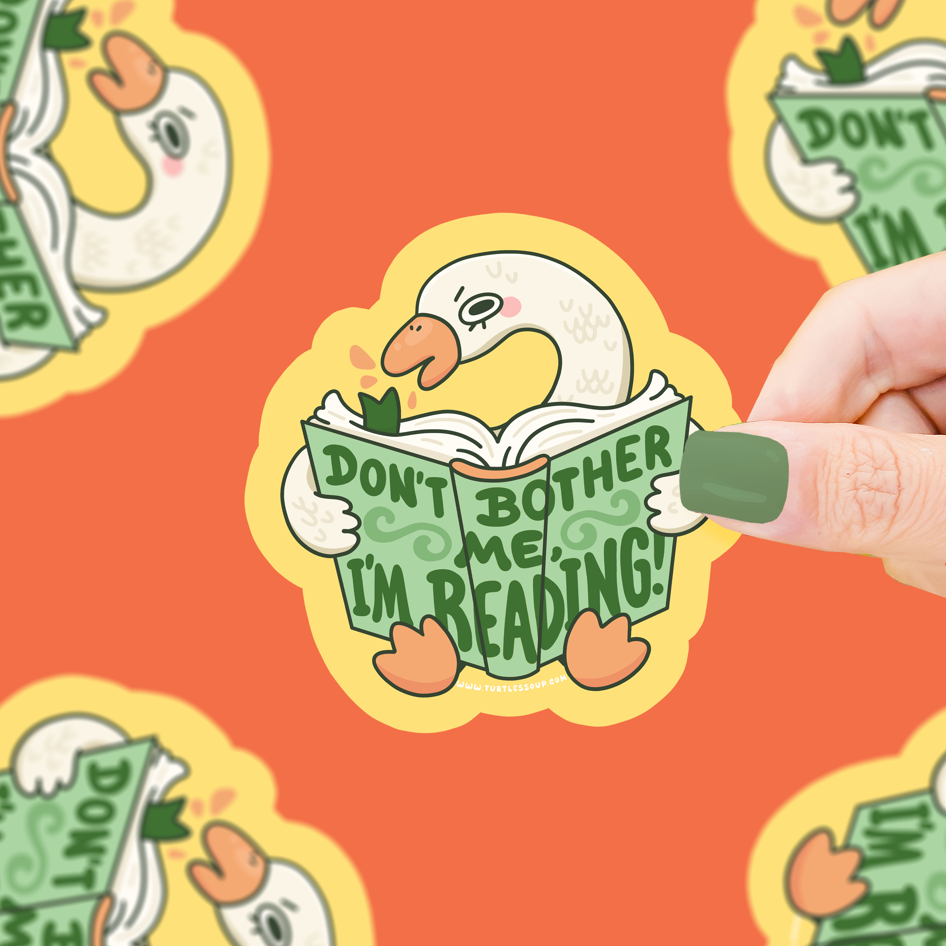 Don't Bother Me | I'm Reading | Goose | Vinyl Sticker